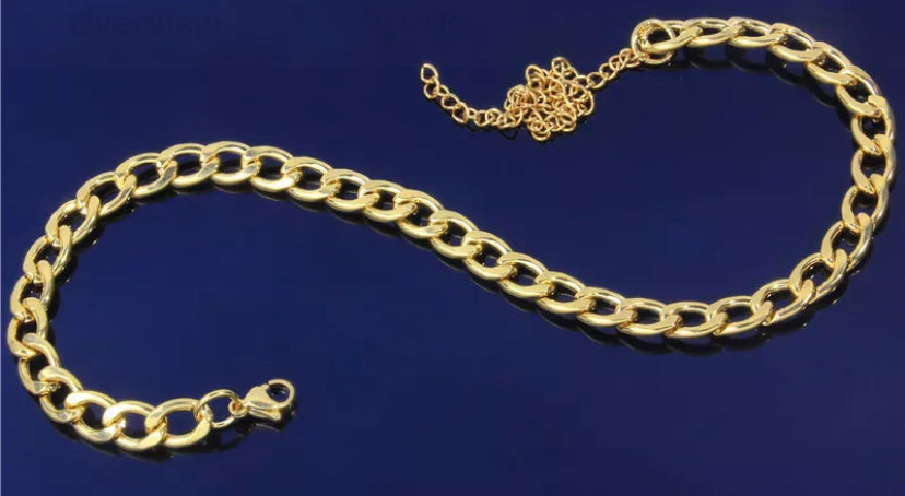 CUBAN LINK ANKLET