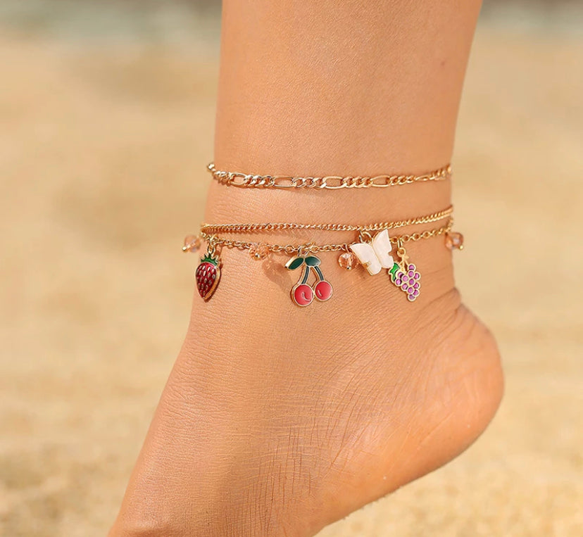 MULTILAYERED ANKLET SETS